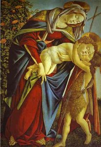 Madonna And Child And The Young St. John The Baptist — Sandro Botticelli