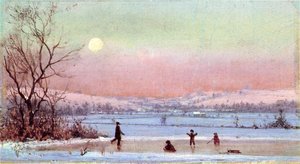 Ice Skating Near Hudson — Jervis Mcentee