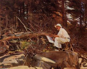 The Artist Sketching — John Singer Sargent