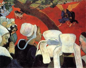 The Vision After The Sermon (also Known As Jacob Wrestling The Angel) — Eugène Henri Paul Gauguin