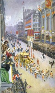 Piccadilly, London, 12 May 1937 — Sir John Lavery