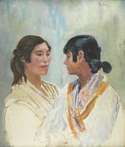 Two Gitanas (two Romany Women) — Augustus Edwin John