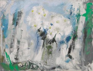 Rayonanthus On A Pale Blue Ground — Anne Redpath