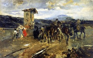 Stopping Along The Way, Scene From Don Quixote — Joaquín Sorolla Y Bastida
