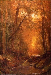 A Catskill Brook 1 — Thomas Worthington Whittredge, Hudson River School
