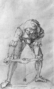 Study Of A Man With A Drill — Albrecht Dürer, Northern Renaissance
