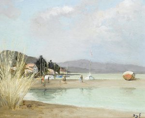 Beach At Provence, (1975) — Marcel Dyf