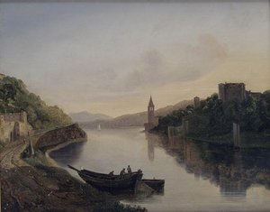 Vue De L'ile Barbe À Lyon — Dagnan Isidore
