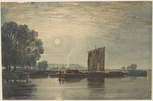 Moonlight On The Thames — David Cox