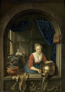 Maid At The Window — Gerrit Dou