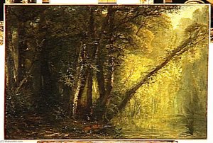 Calme Du Matin Interieur De Foret — Paul Huet, Impressionistic Landscape