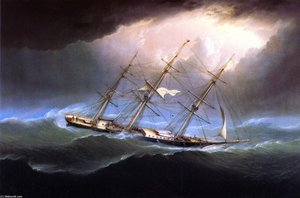 The Clipper Flying Cloud'' off Cape Horn''