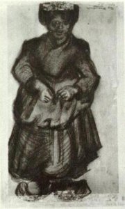 Peasant Woman — Vincent Willem Van Gogh, Post-impressionist Landscape