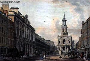 The Strand with Somerset House and St. Mary's Church