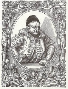 Portrait Of Sigmund Feyerabenddrucker In Frankfurt — Tobias Stimmer, Baroque