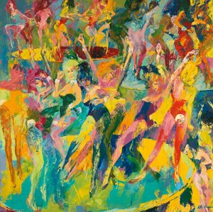 Bunny Discotheque — Leroy Neiman