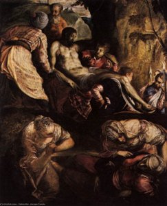 Christ Carried To The Tomb — Jacopo Tintoretto, Baroque