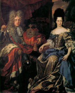 Elector Palatine Johann Wilhelm Von Pfalz-neuburg And Anna Maria Luisa De' Medici — Johan Francois Douven, Baroque Portraiture