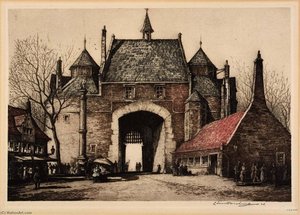 Porte De Bruges, Belgian Village Chicago, 1934 — Leon R Pescheret