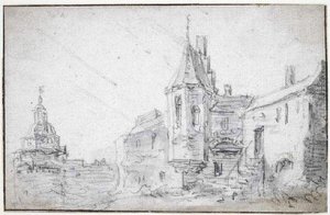 A Castle And A Church — Jan Josephszoon Van Goyen