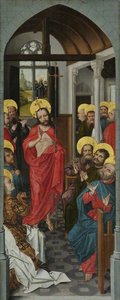 Christ Appearing To The Apostles, With The Pilgrims At Emmaus — Master Of The View Of Saint Gudule