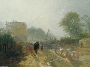 Laying Monster Tubes From The New River — James Baker Pyne