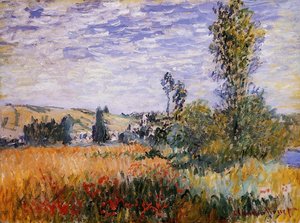 Landscape At Vetheuil — Claude Monet