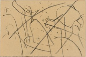 Study For Impression I (fontäne) — Wassily Wassilyevich Kandinsky