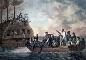 The Mutineers Turning Lieut. Bligh And Part Of The Officers And Crew Adrift From His Majesty's Ship