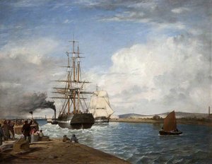 Emigrant Ship Leaving Belfast — James Glen Wilson
