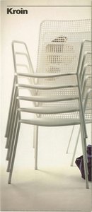 Kroin Furniture Series Garden Chairs\n\n[front View, Folded] — Massimo Vignelli, Vignelli Associates
