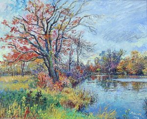 Autumn Pond — David Davidovich Burliuk