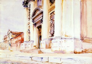 Santa Maria Dei Gesuati, Venice — John Singer Sargent, Baroque Watercolor