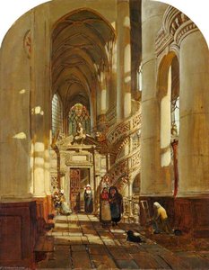 The Interior of a Church in Paris