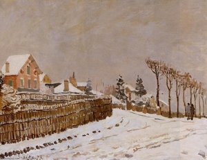 Snow At Louveciennes — Alfred Sisley
