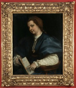 Lady with a book of Petrarch