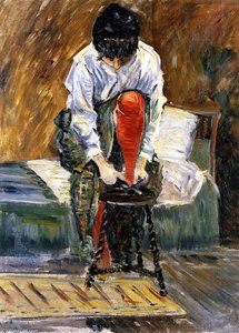The Red Stocking — Paul Signac