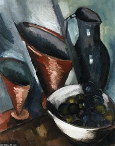 Still Life Copper Goblets — Maurice De Vlaminck
