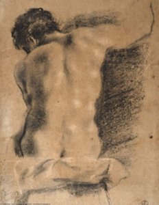 Sitting Young Man From Behind — Guercino