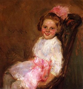 Portrait Of Helen, Daughter Of The Artist — William Merritt Chase, Impressionism