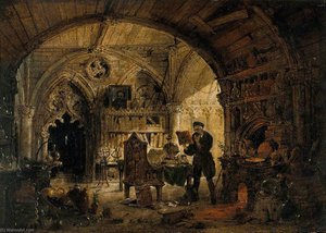 An Alchemist in His Laboratory