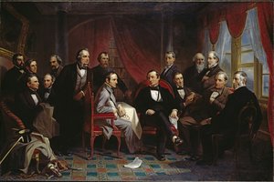 Washington Irving And His Literary Friends At Sunnyside — Christian Schussele