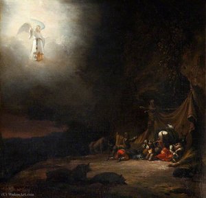 The Angel Appearing To The Shepherds — Willem Schellinks