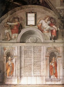Sistine Chapel Lunette And Popes — Michelangelo Buonarroti