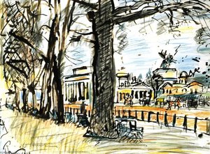 Rotten Row, Hyde Park — George Leslie Hunter