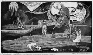 Offerings Of Gratitude (maruru) — Eugène Henri Paul Gauguin