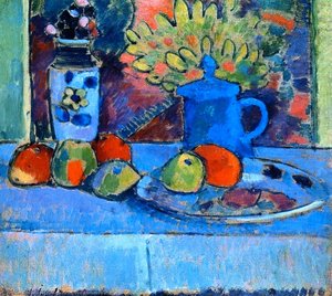 Still Life With Flowers And Fruit — Alexej Von Jawlensky, Expressionism