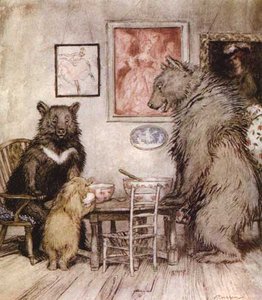 The Story Of The Three Bears — Arthur Rackham, Golden Age Illustration