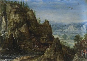 Rocky Landscape — Lucas Van Valkenborch