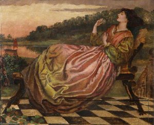 The Theodore Watts Dunton Folding Press Bed Janey Morris (after Dante Gabriel Rossetti) — Henry Treffry Dunn